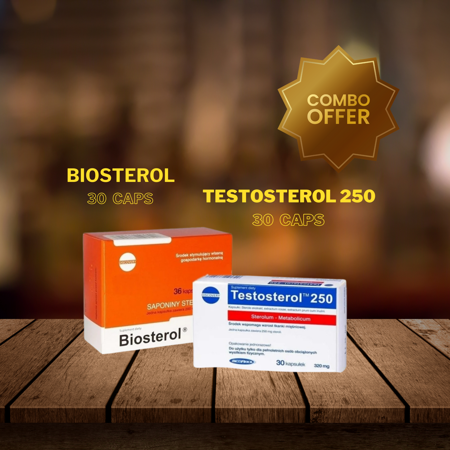 Biosterol (30 caps) + Testosterol250 (30 caps)