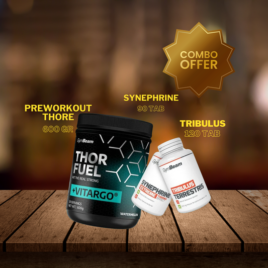 Paket Za Napredne:    1.Preworkout Thore 600gr.                                2.Tribulus 120tab       3.Synephrine