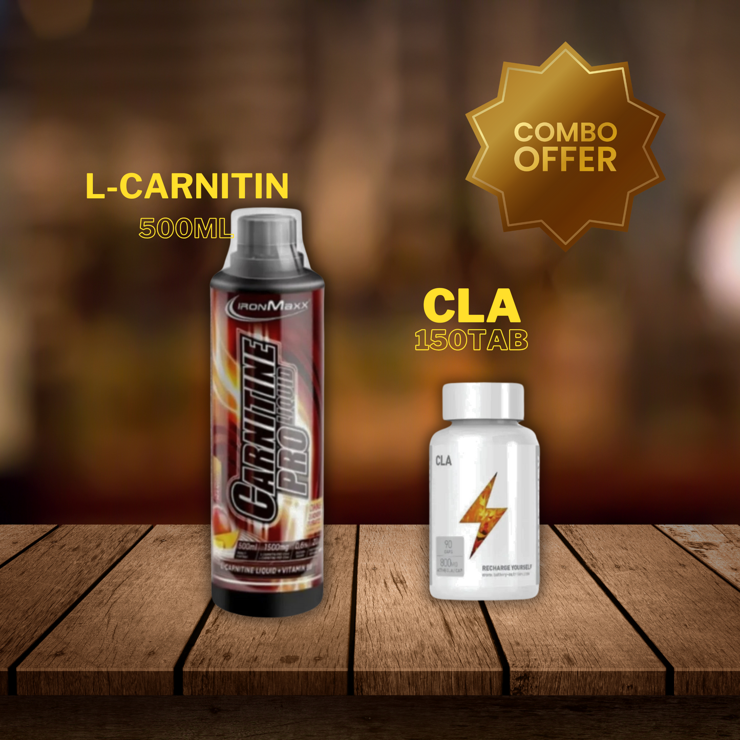Paket za topljenje Masti: L-Carnitin (500ml) & CLA (150tab)
